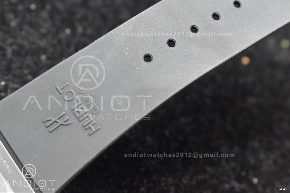 Skeleton 1:1 Best Unico Dial Black Titanium Big Rubber Black ZF Strap Edition Bang Hublot On A1280 0214